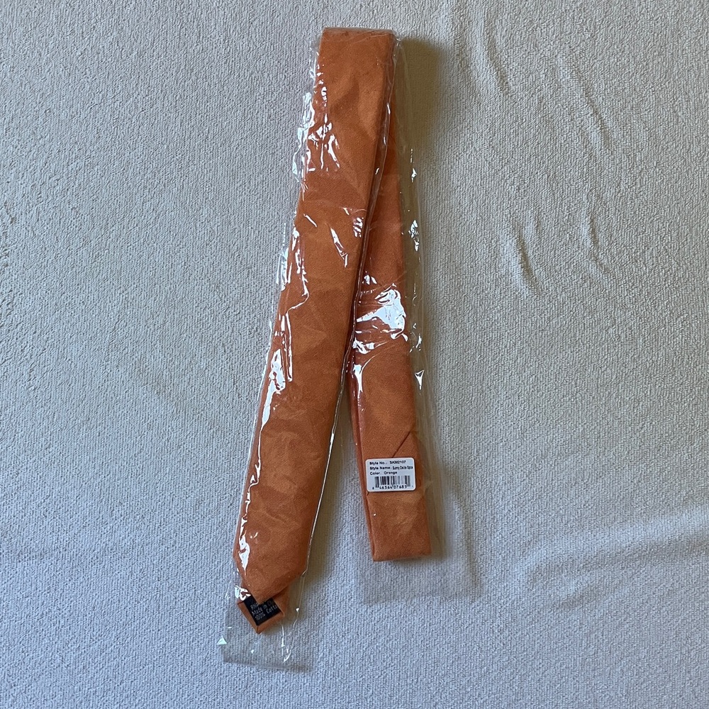 Skinny Tie Madness - Men’s Orange Tie SKM2107